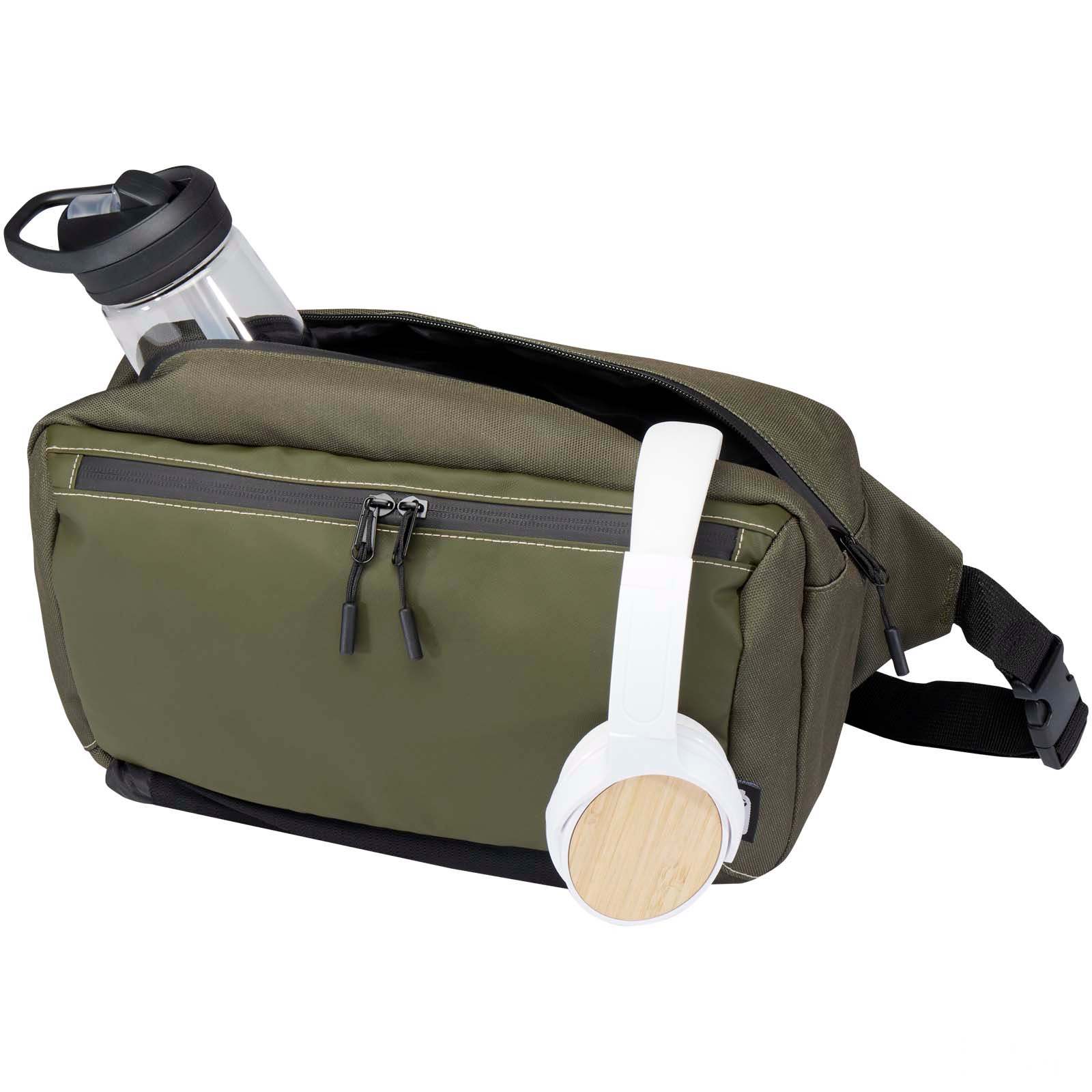 Roam crossbody-veske av resirkulert GRS-materiale med trykk