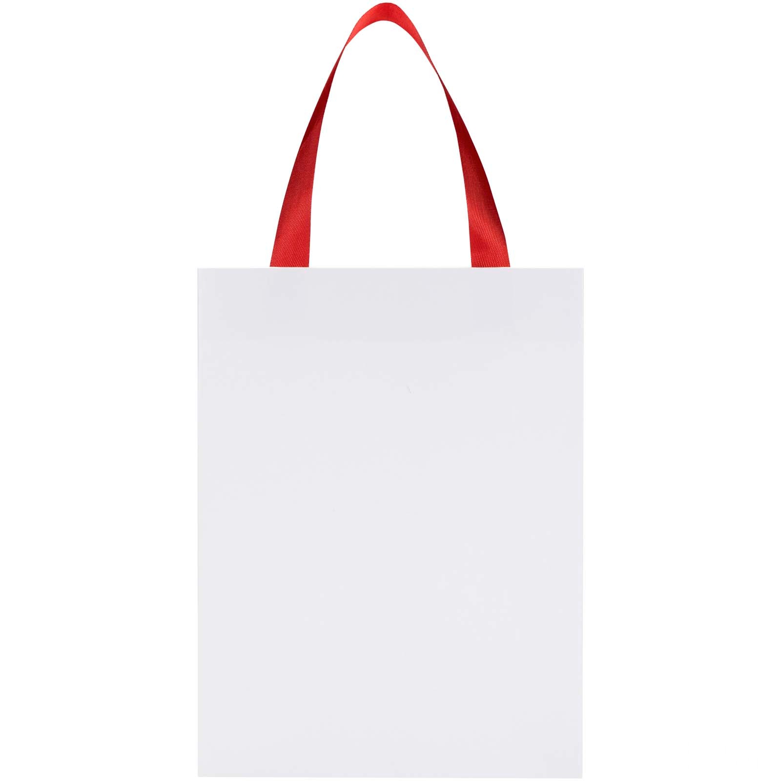 Smartfold 230 g/m² papirpose med satinhåndtak og glanset laminering – 24 x 10 x 32 cm - Röd, forside