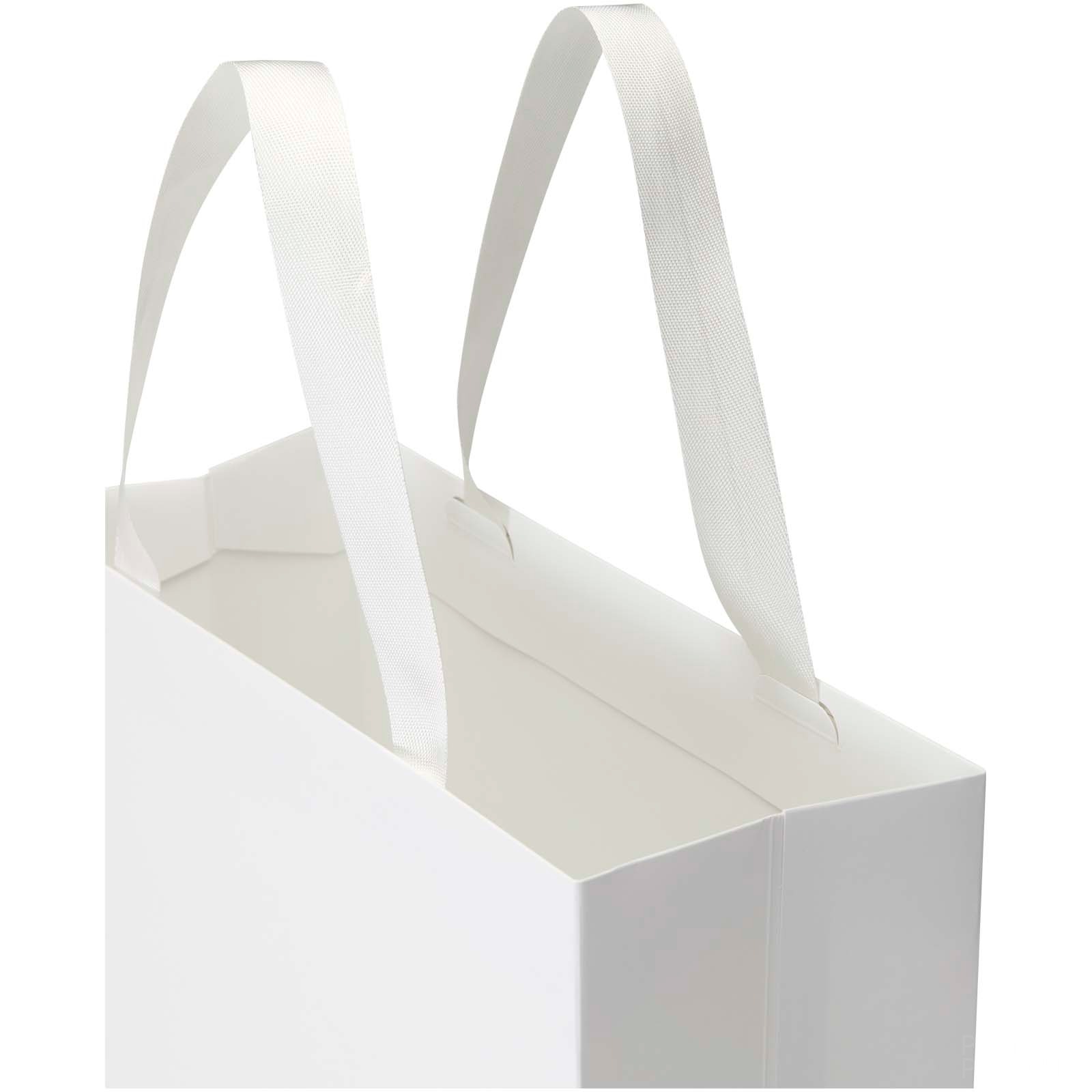 Smartfold 230 g/m² papirpose med satinhåndtak og glanset laminering – 31 x 12 x 39 cm