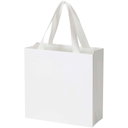 Smartfold 230 g/m² papperspåse med satinhandtag och glansig laminering – 24 x 10 x 24 cm - bild 1