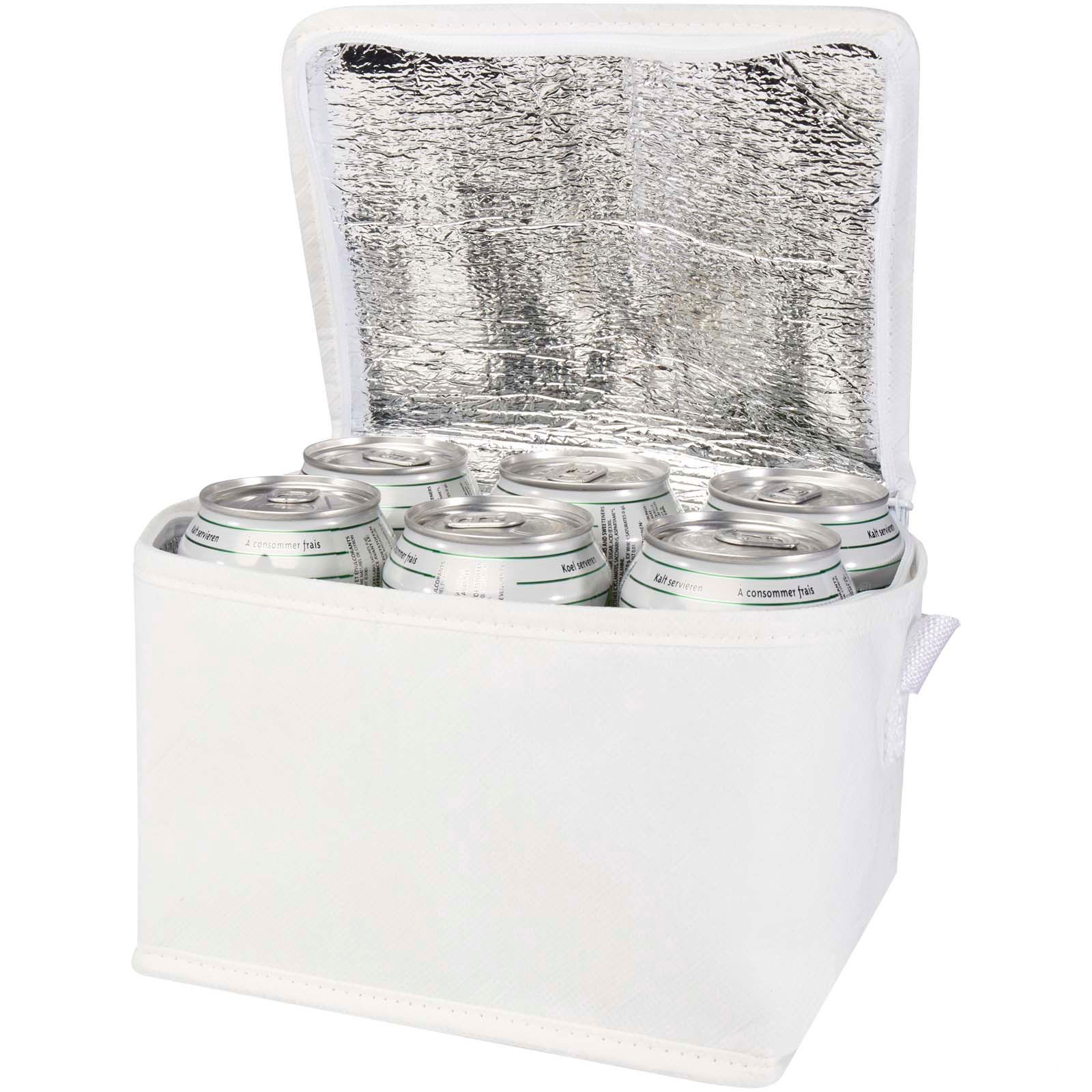 Spectrum kjølebag for 6 bokser i non-woven av resirkulert materiale, 4 l med trykk