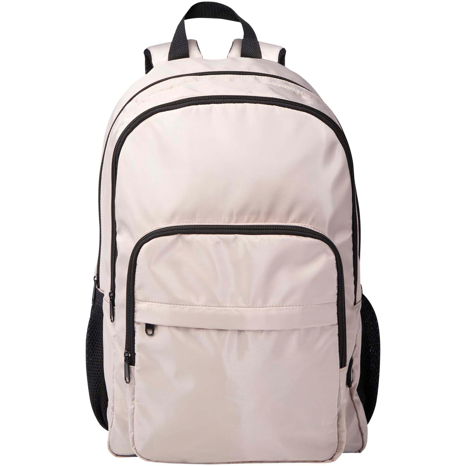 Trend Plus 15” GRS recycled laptop backpack 20L - Havregryn, front view