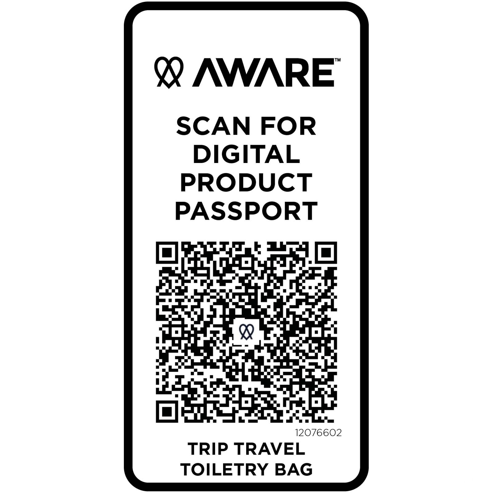 Trip Aware™ necessär av återvunnet material på 6 l