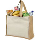 Varai 320 g/m² canvas and jute shopping tote bag 23L - image 4