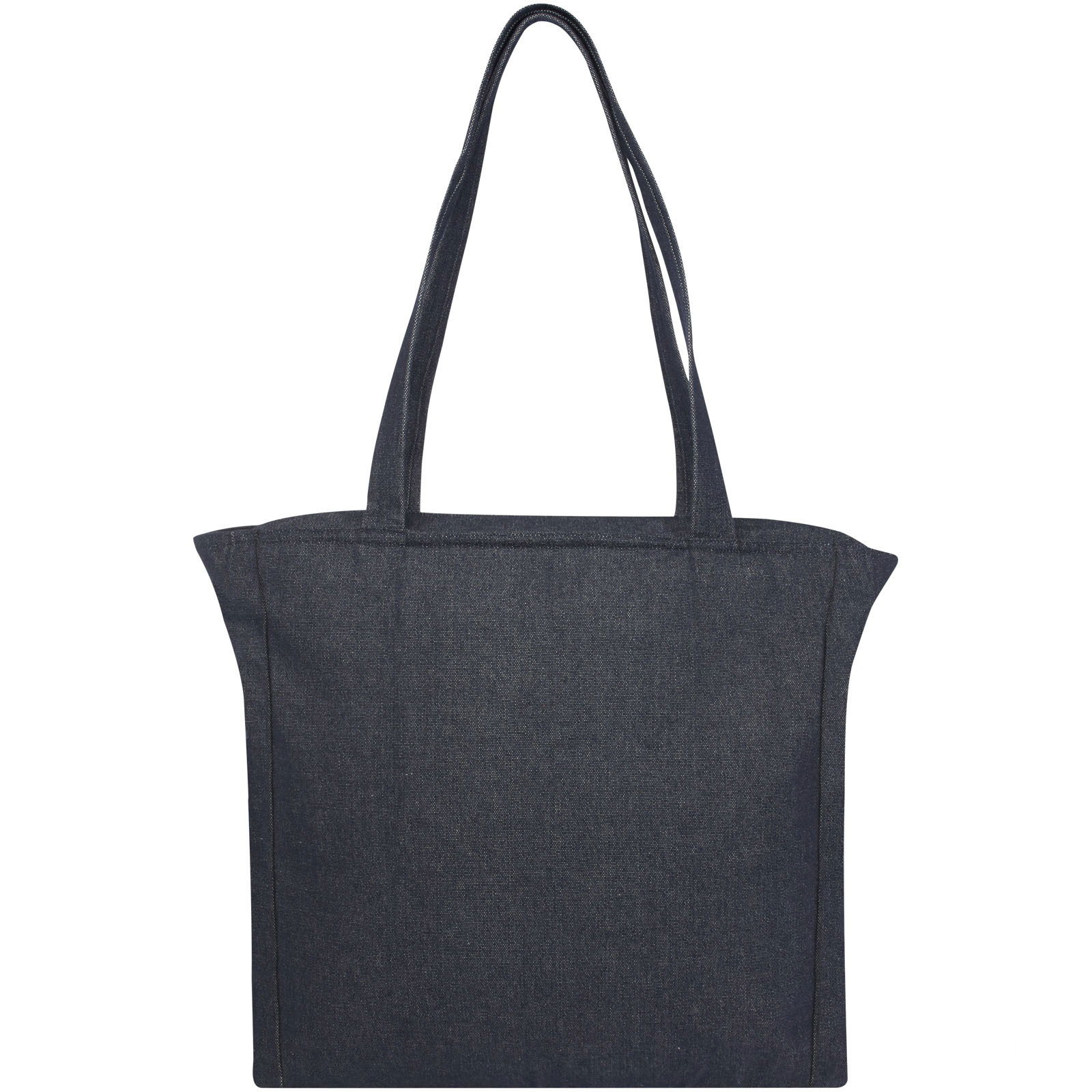 Weekender 500 g/m² Aware™ recycled tote bag - Denim, front view
