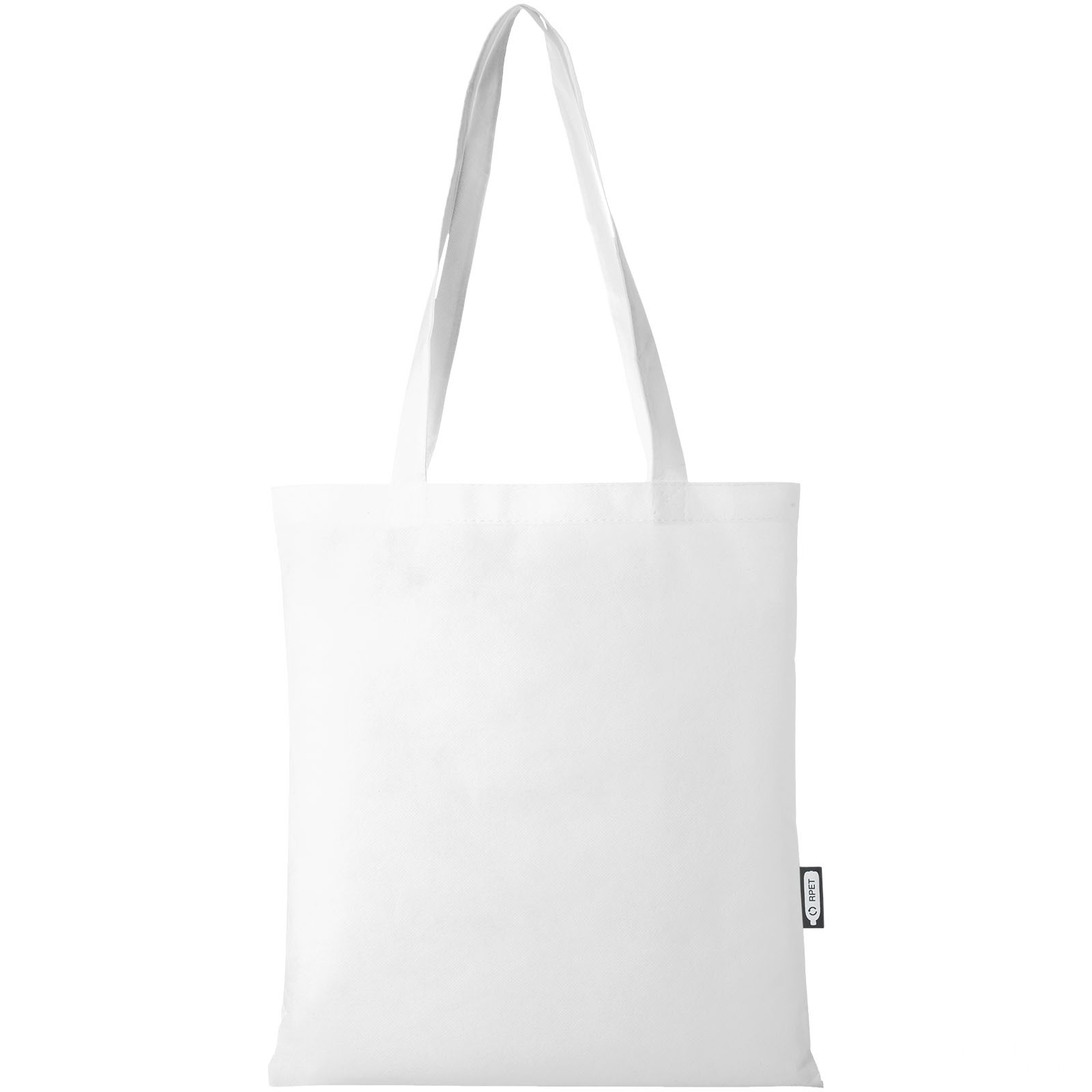 Zeus GRS recycled non-woven convention tote bag 6L - Vit, front view