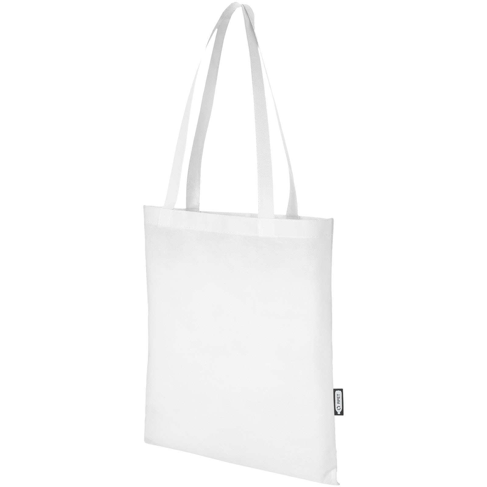 Zeus GRS recycled non-woven convention tote bag 6L with custom print