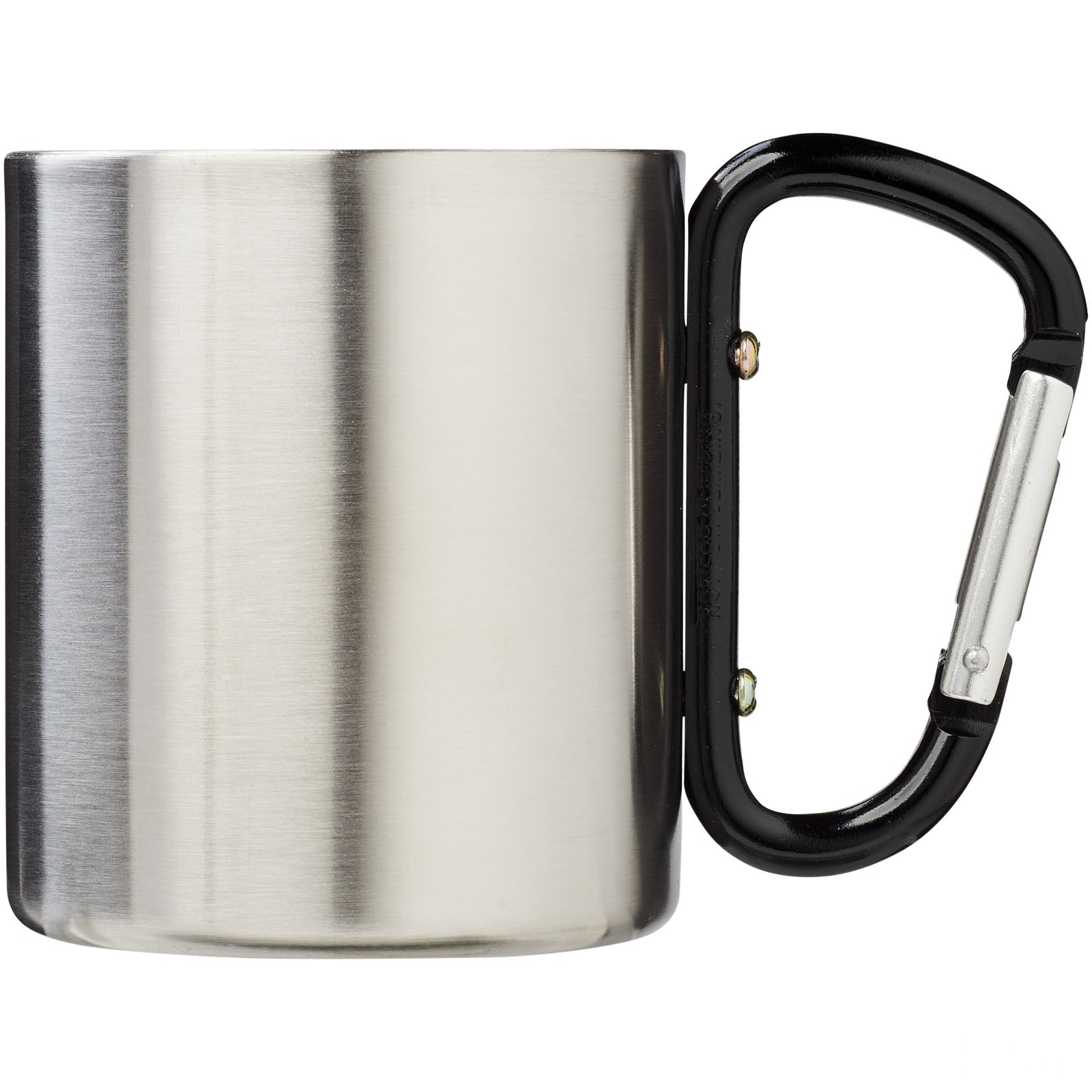 Alps 200 ml insulated mug with carabiner - Svart, front view