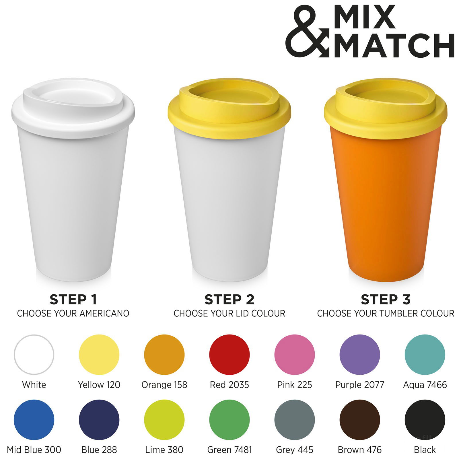 Americano® 350 ml termokrus med trykk