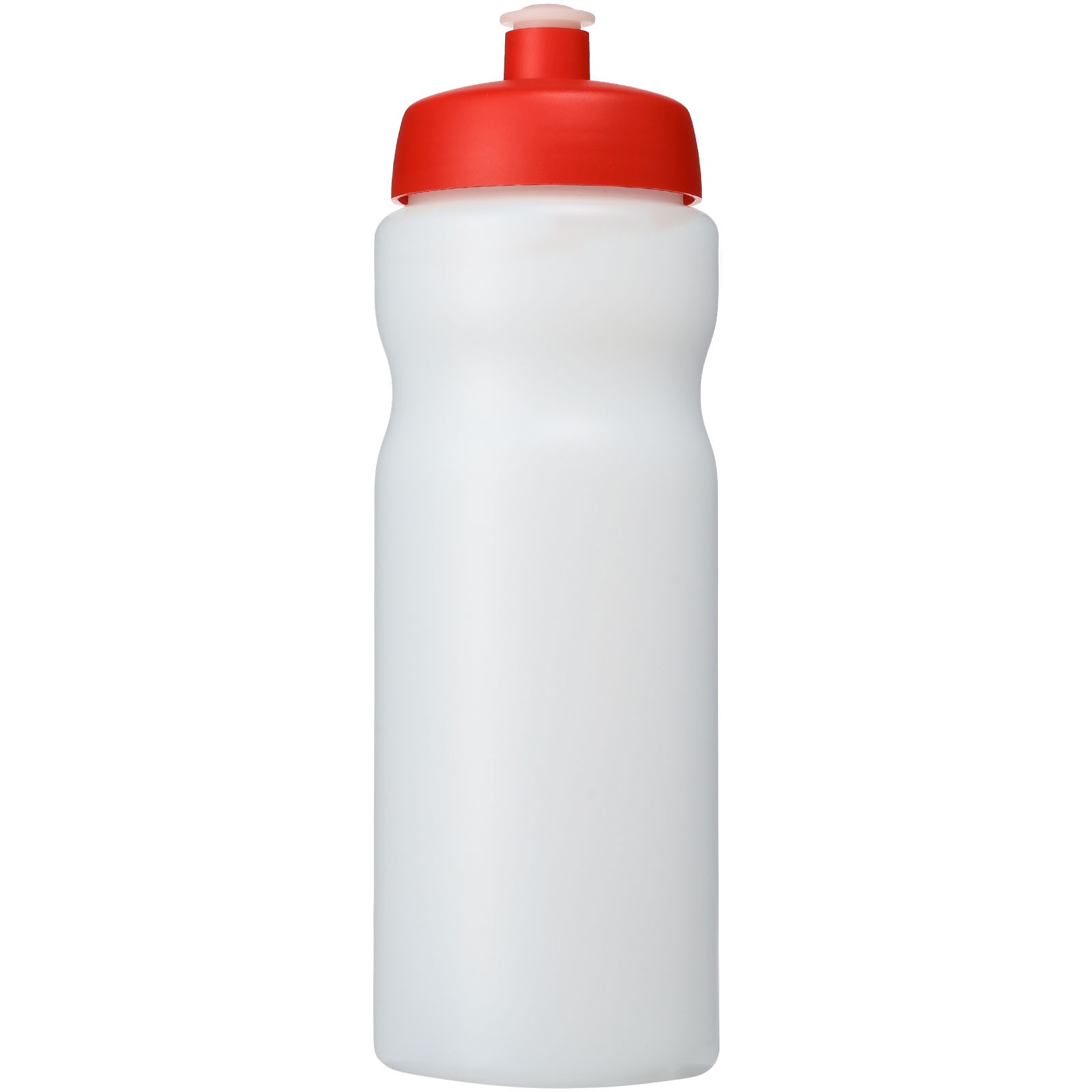 Baseline® Plus 650 ml sportflaska med sportlock - Transparent, framsida