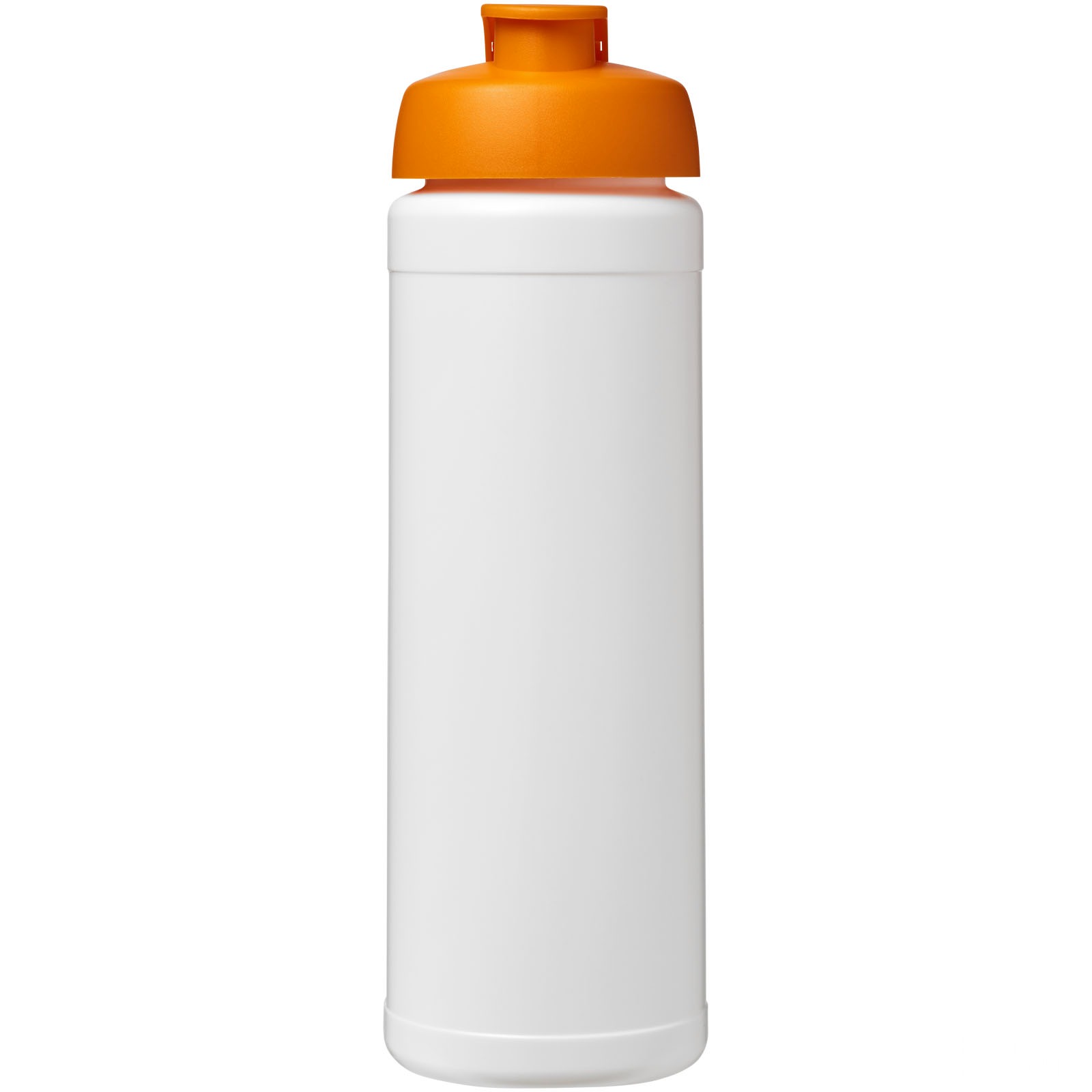 Baseline® Plus 750 ml sportflaska med uppfällbart lock - Vit, framsida