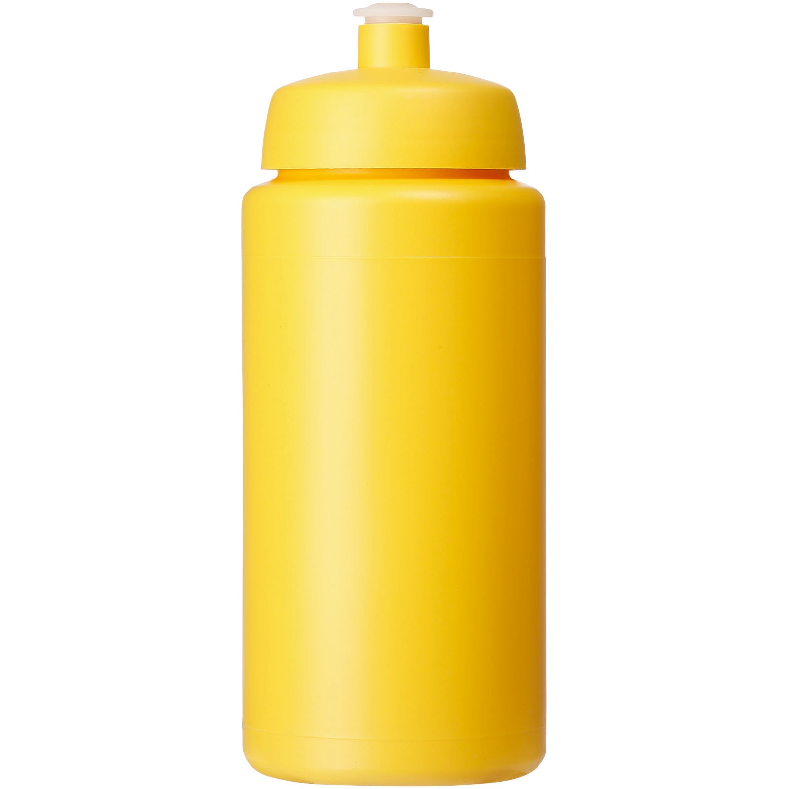Baseline® Plus grip 500 ml sportflaska med sportlock - Gul, framsida