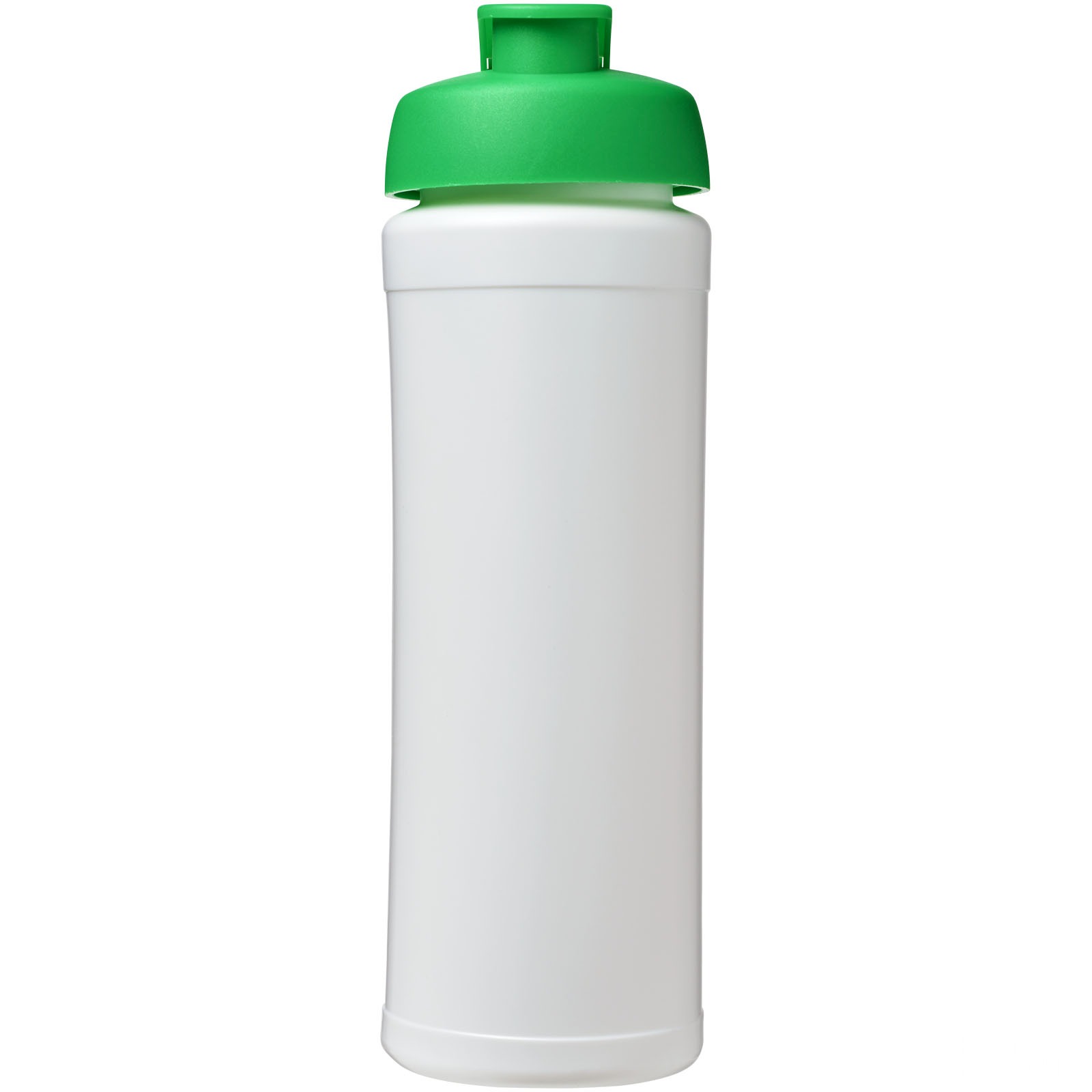 Baseline® Plus grip 750 ml sportflaska med uppfällbart lock - Vit, framsida