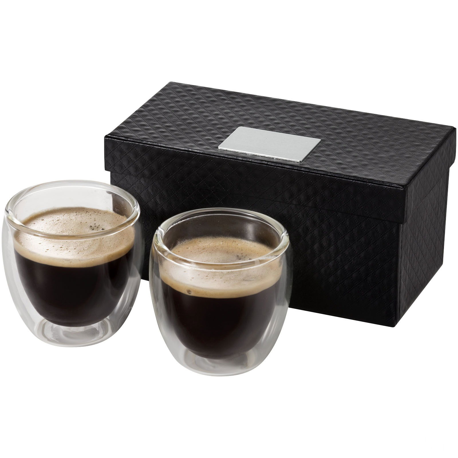 Boda 2-delars espressoset i glas