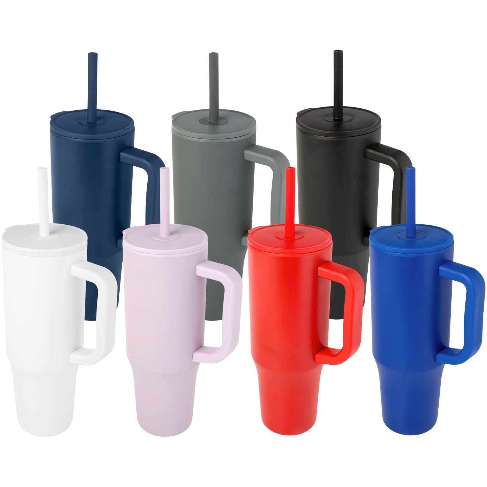 Brady 900 ml RCS-certifierad isolerad mugg med silikonsugrör