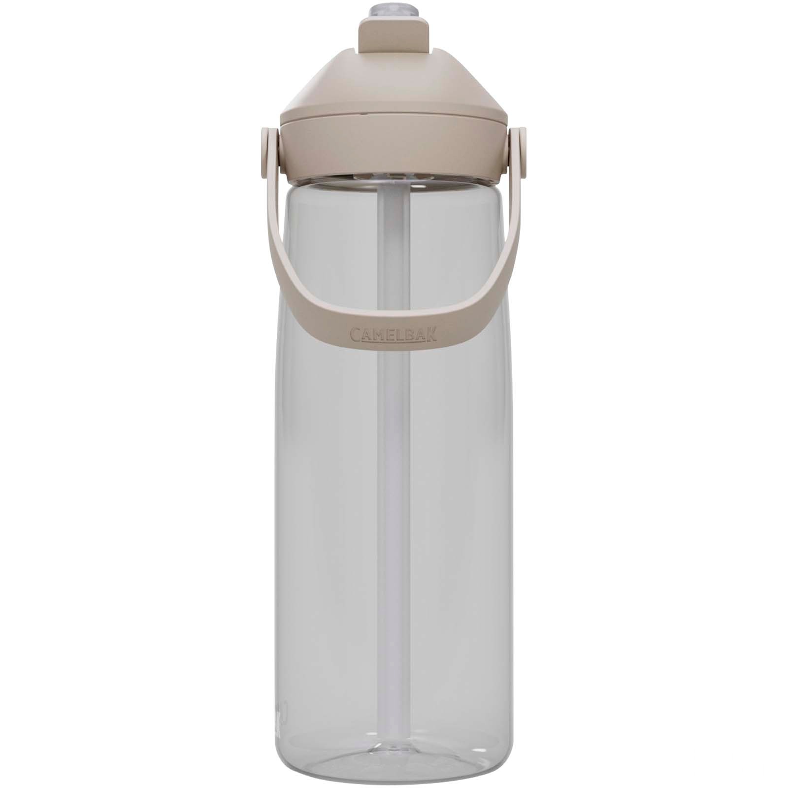 Camelbak® Thrive Flip 750 ml Tritan Renew vannflaske med sugerør og logo - Transparent klar, forside