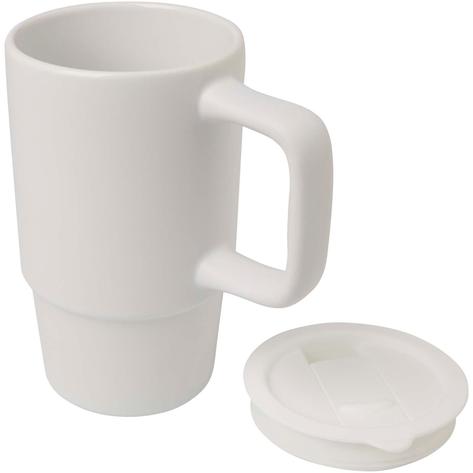 Carter 450 ml keramisk krus med plastlokk med logo