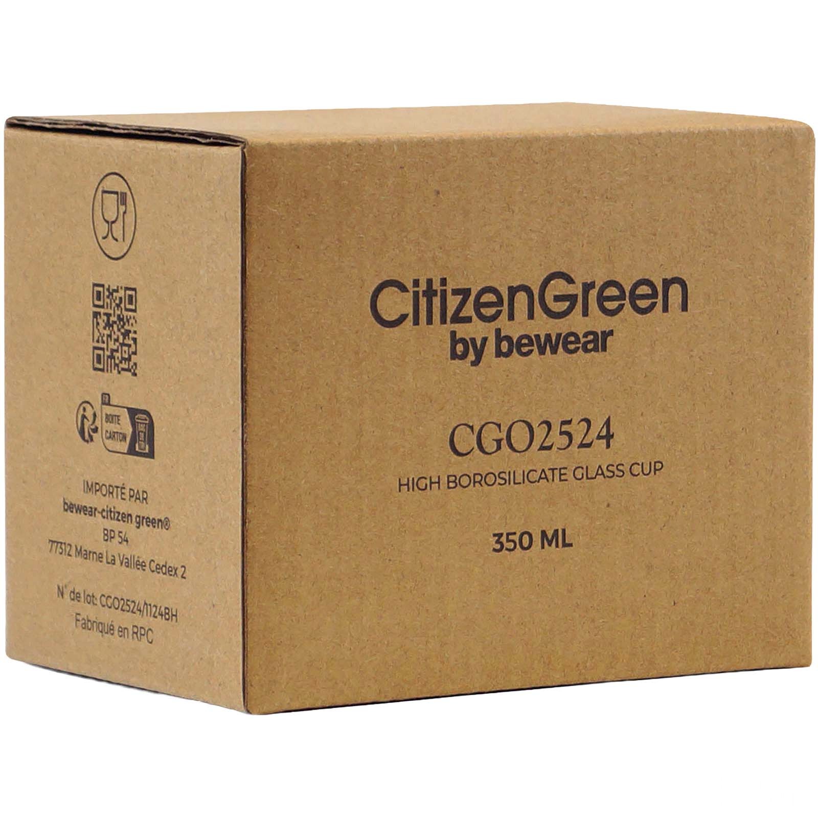 Citizen Green Purdrink 330 ml krus i borosilikatglass