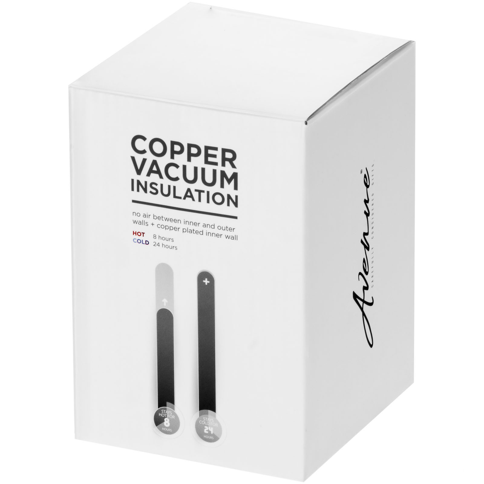 Geo vakuumisolerad termosmugg - Svart med tryck