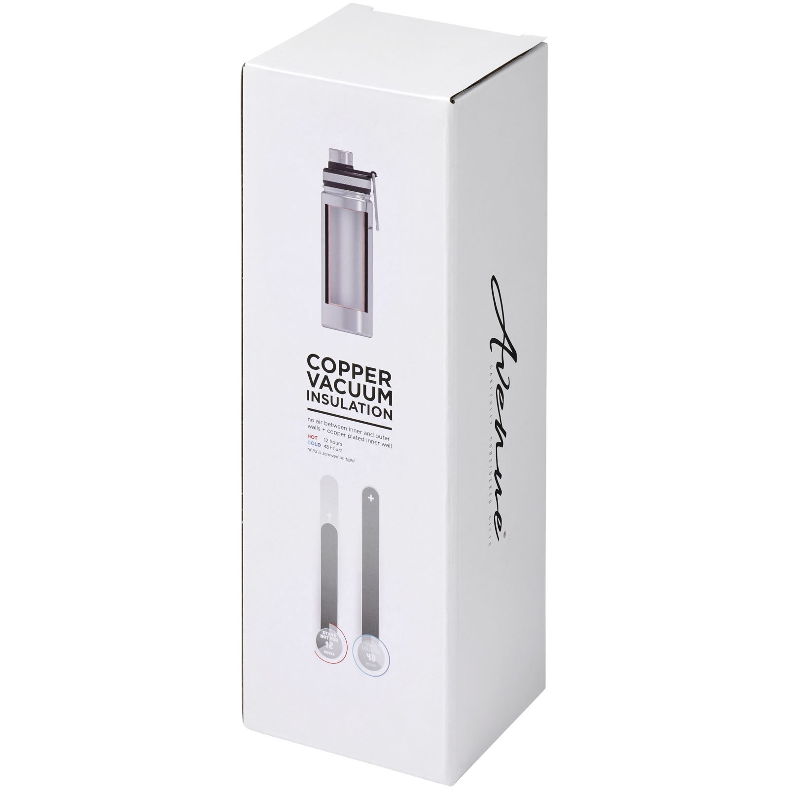 Gessi 590 ml vakuumisolerad sportflaska i koppar