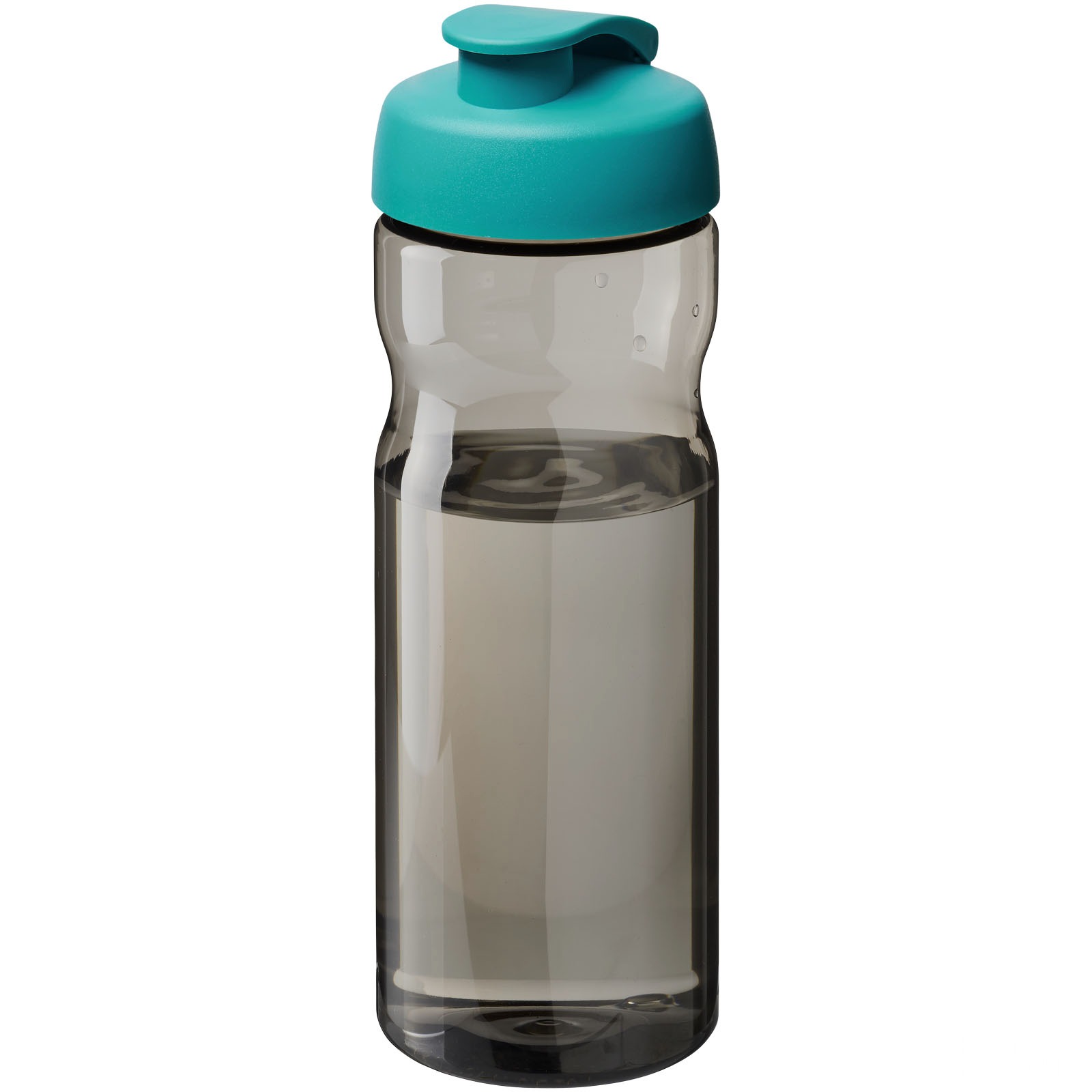 H2O Active® Eco Base 650 ml sportflaska med uppfällbart lock - Heather Charcoal med tryck