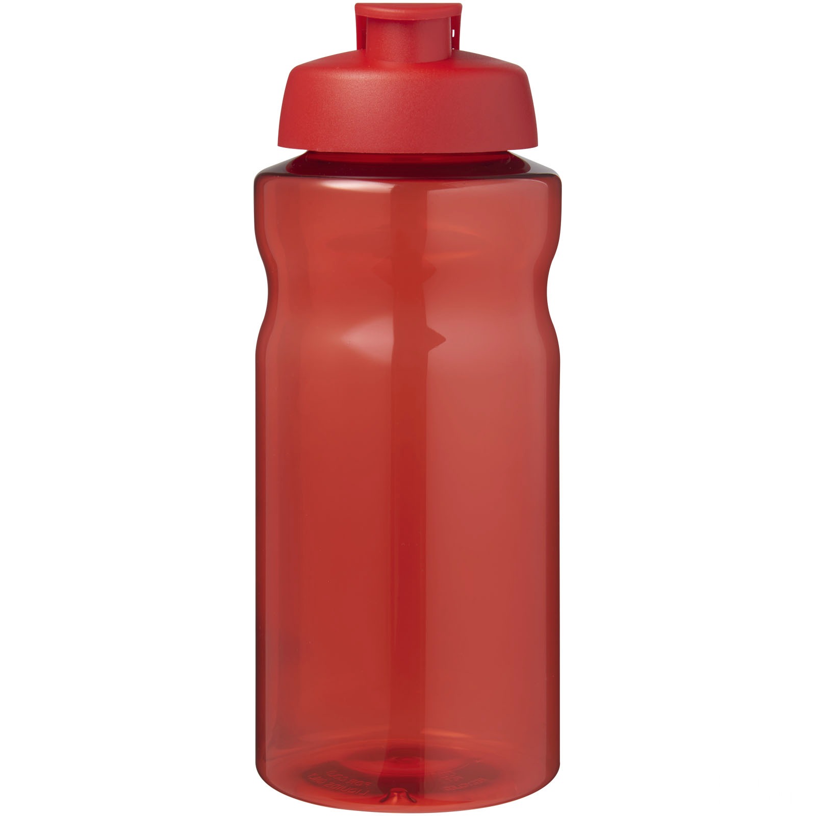 H2O Active® Eco Big Base 1-liters sportsflaske med vippelokk med logo - Röd, forside
