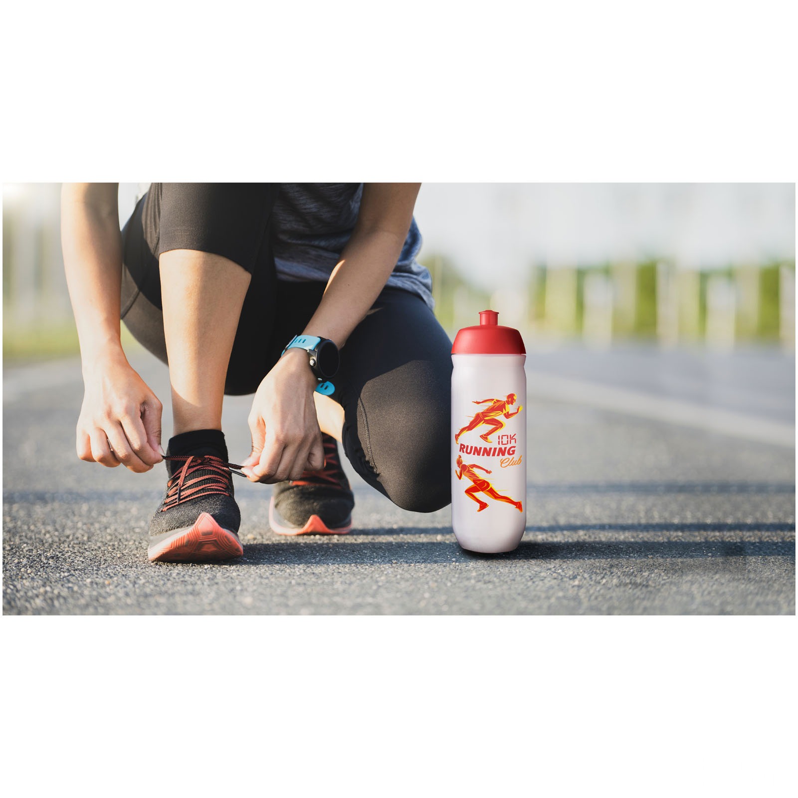 HydroFlex™ Clear 750 ml myk sportsflaske med trykk