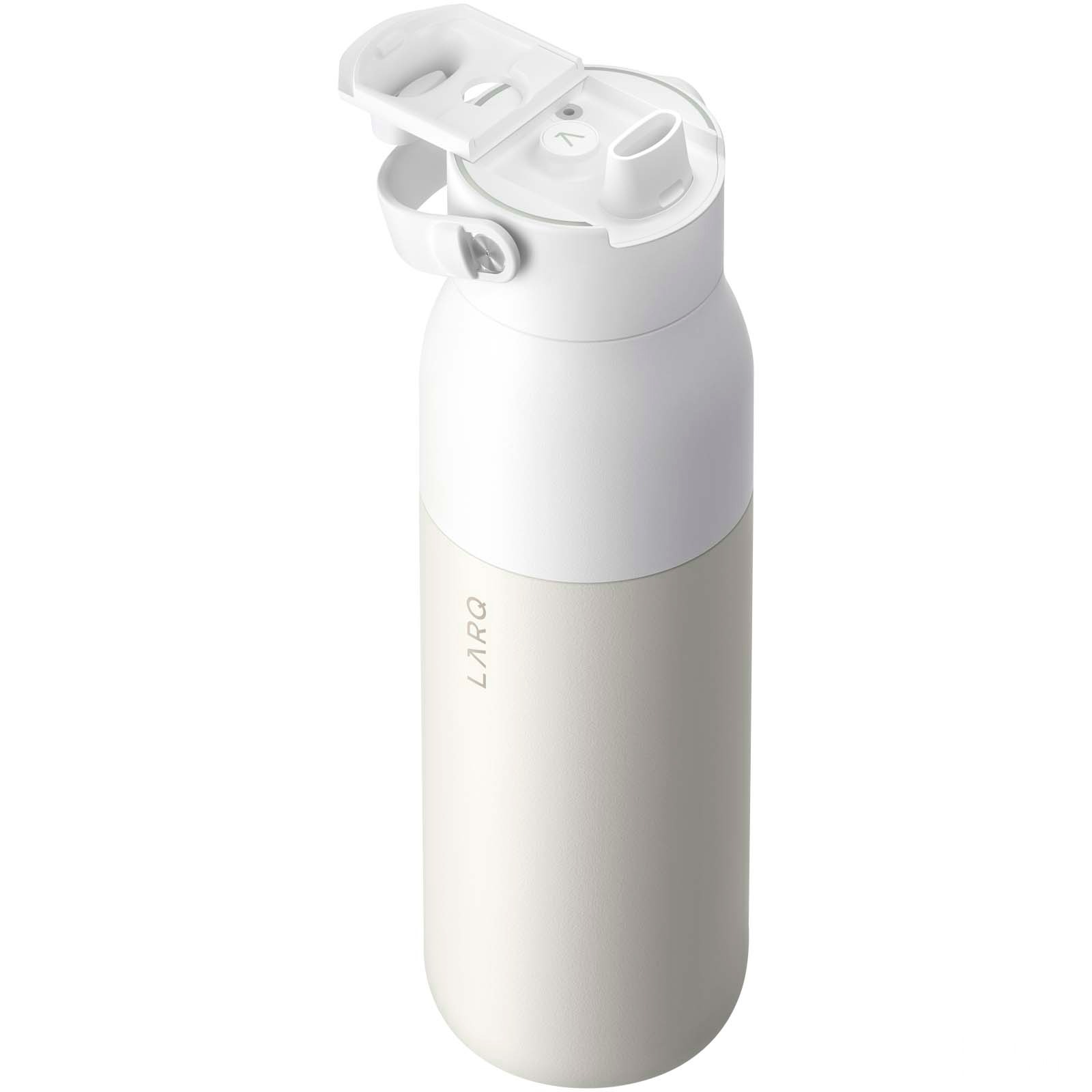 LARQ PureVisTM 2.0 1 000 ml isolerad vattenflaska - Vit med tryck