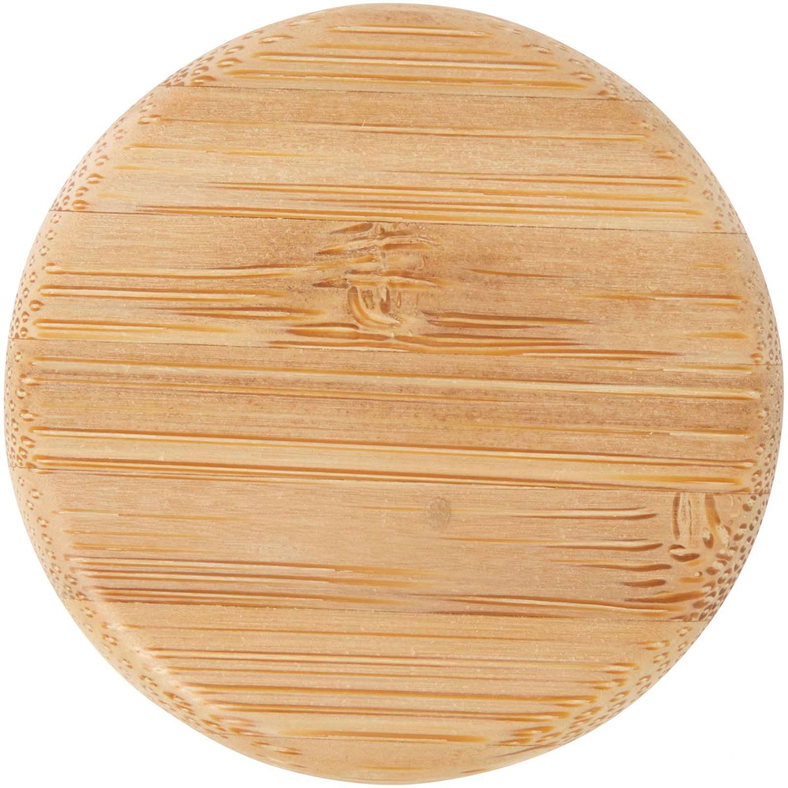 Lume 500 ml Matte Borosilicate Glass Bottle with Bamboo Lid