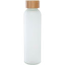 Lume 500 ml Matte Borosilicate Glass Bottle with Bamboo Lid - image 1