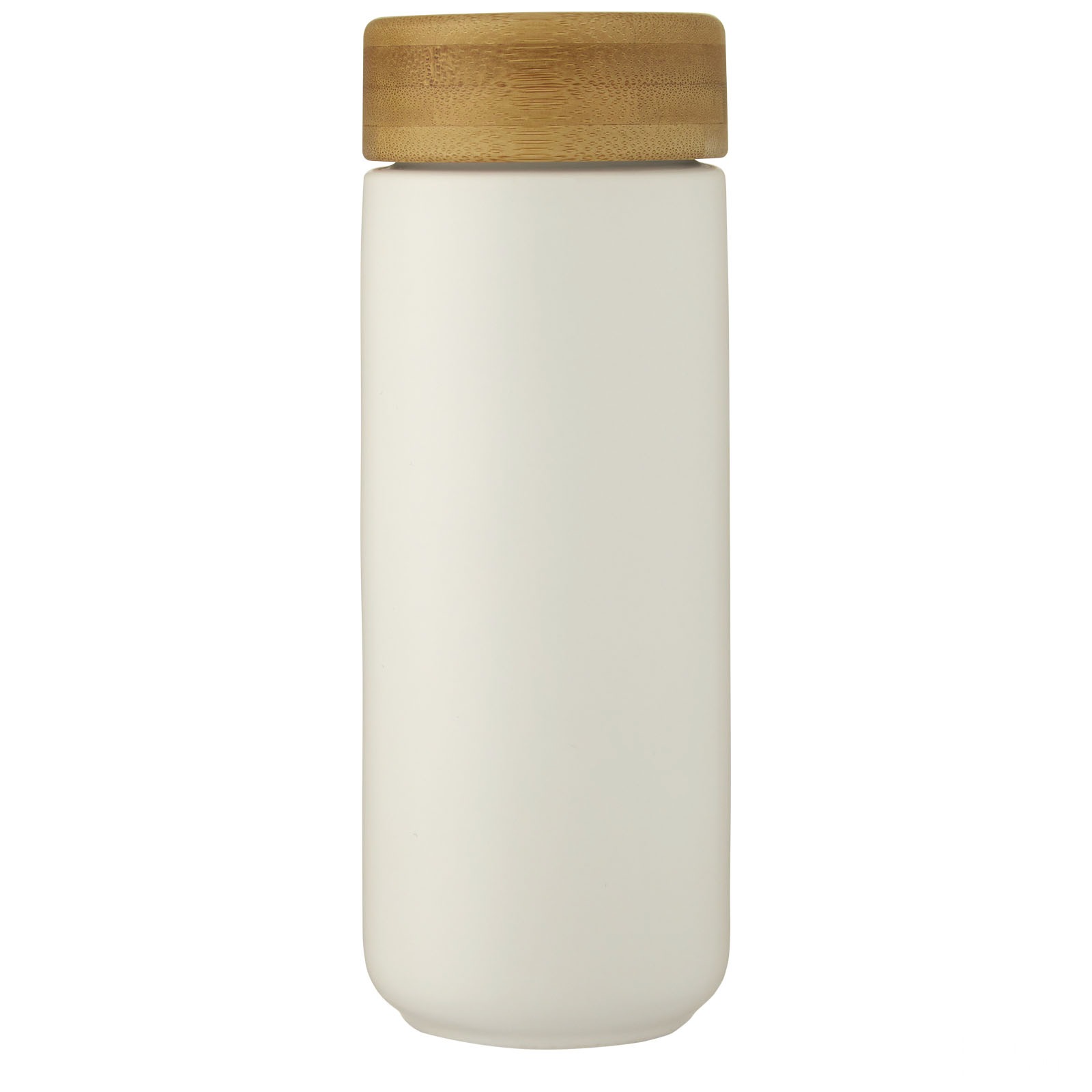 Lumi 300 ml keramisk termos med bambuslokk - Hvit, forside