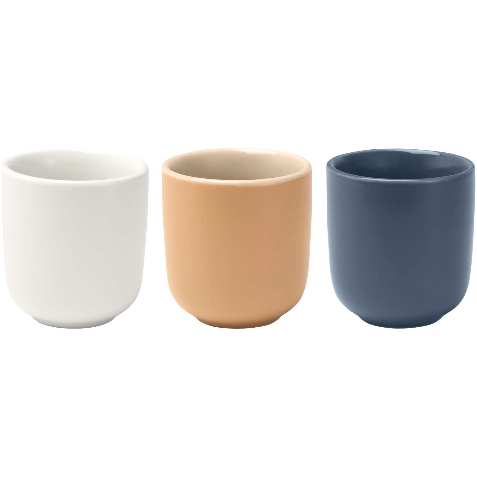 Male 90 ml espressokoppar av keramik – set om två med matt finish