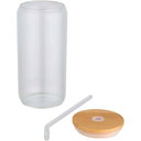 Mirage 500 ml krus i borosilikatglass med bambuslokk og trykk - bilde 3