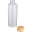 Mirage 650 ml single-walled borosilicate glass bottle with bamboo lid - image 3
