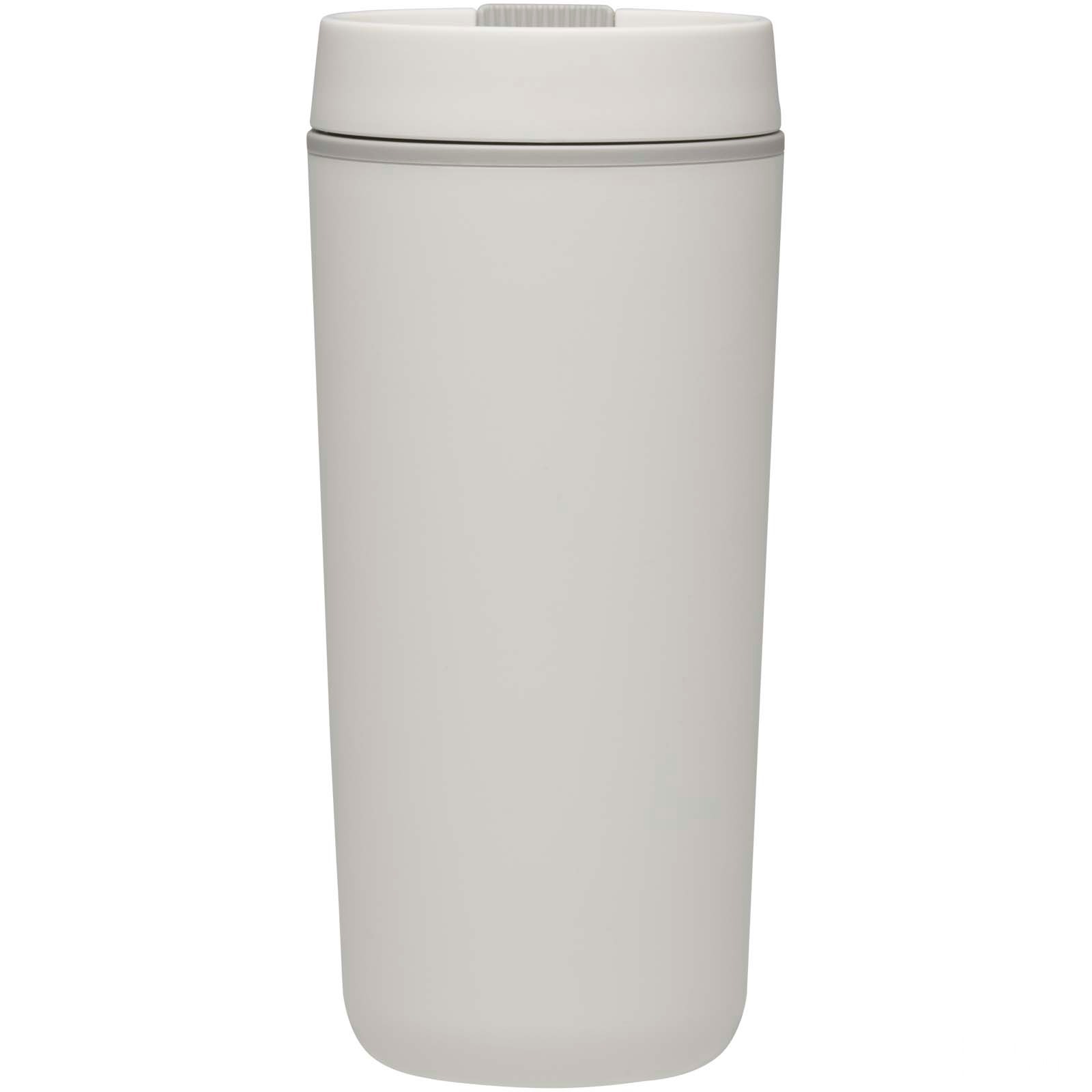 Sedona 480 ml dubbelväggig plastmugg - Vit, framsida