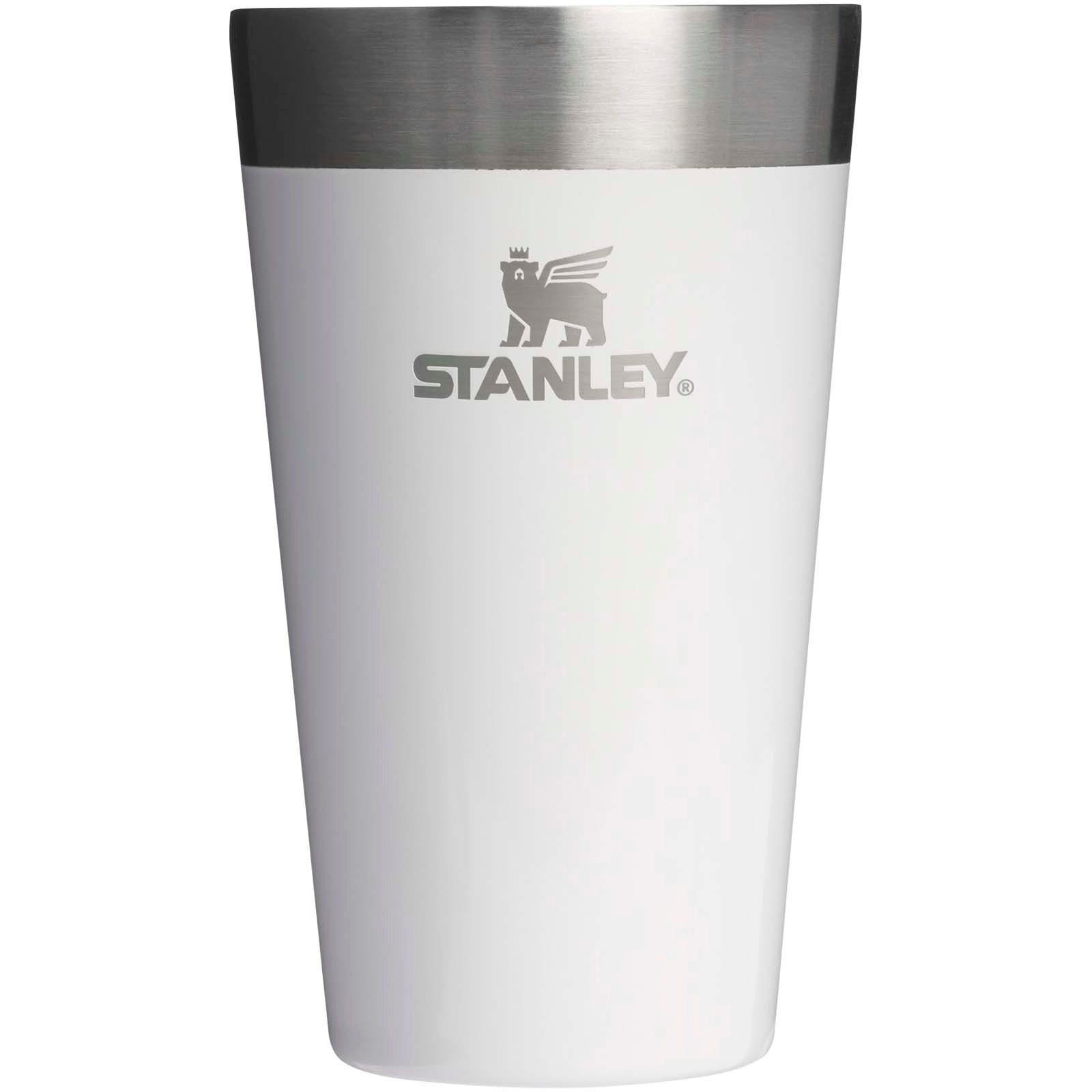 Stanley Stacking 470 ml isolerad mugg i rostfritt stål - Vit med tryck