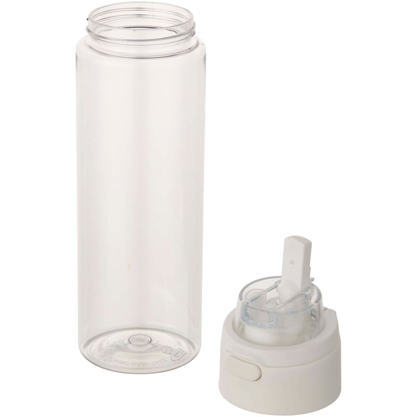 Theron 700 ml vattenflaska i återvunnen plast från RCS med lock med dubbla funktioner och utfällbart sugrör