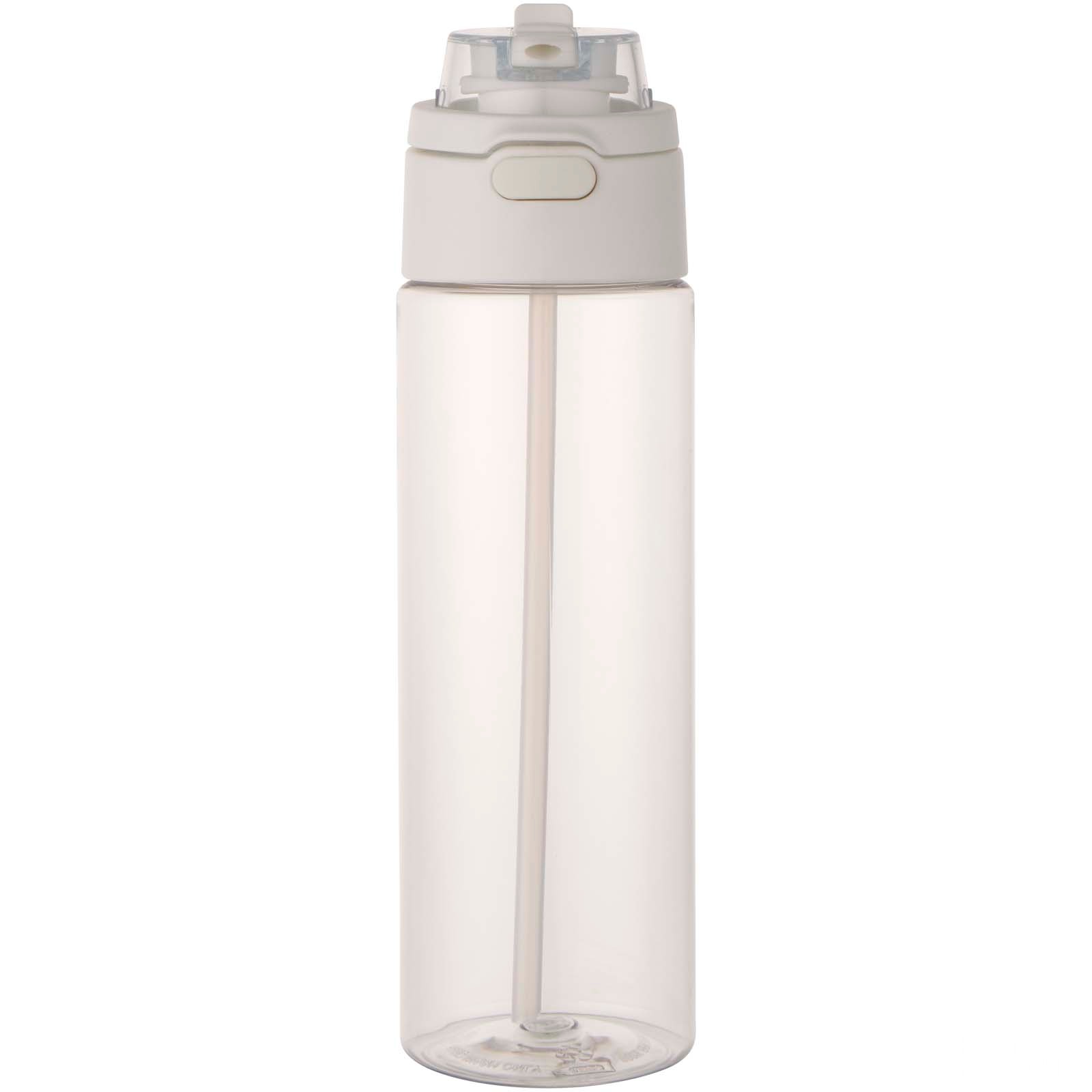 Theron 700 ml vattenflaska i återvunnen plast från RCS med lock med dubbla funktioner och utfällbart sugrör