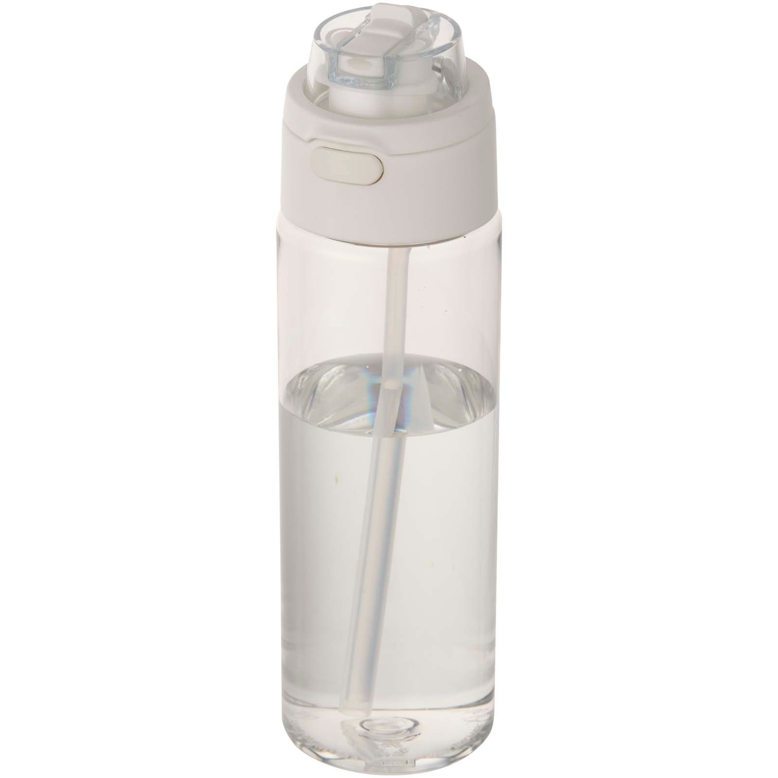 Theron 700 ml vattenflaska i återvunnen plast från RCS med lock med dubbla funktioner och utfällbart sugrör