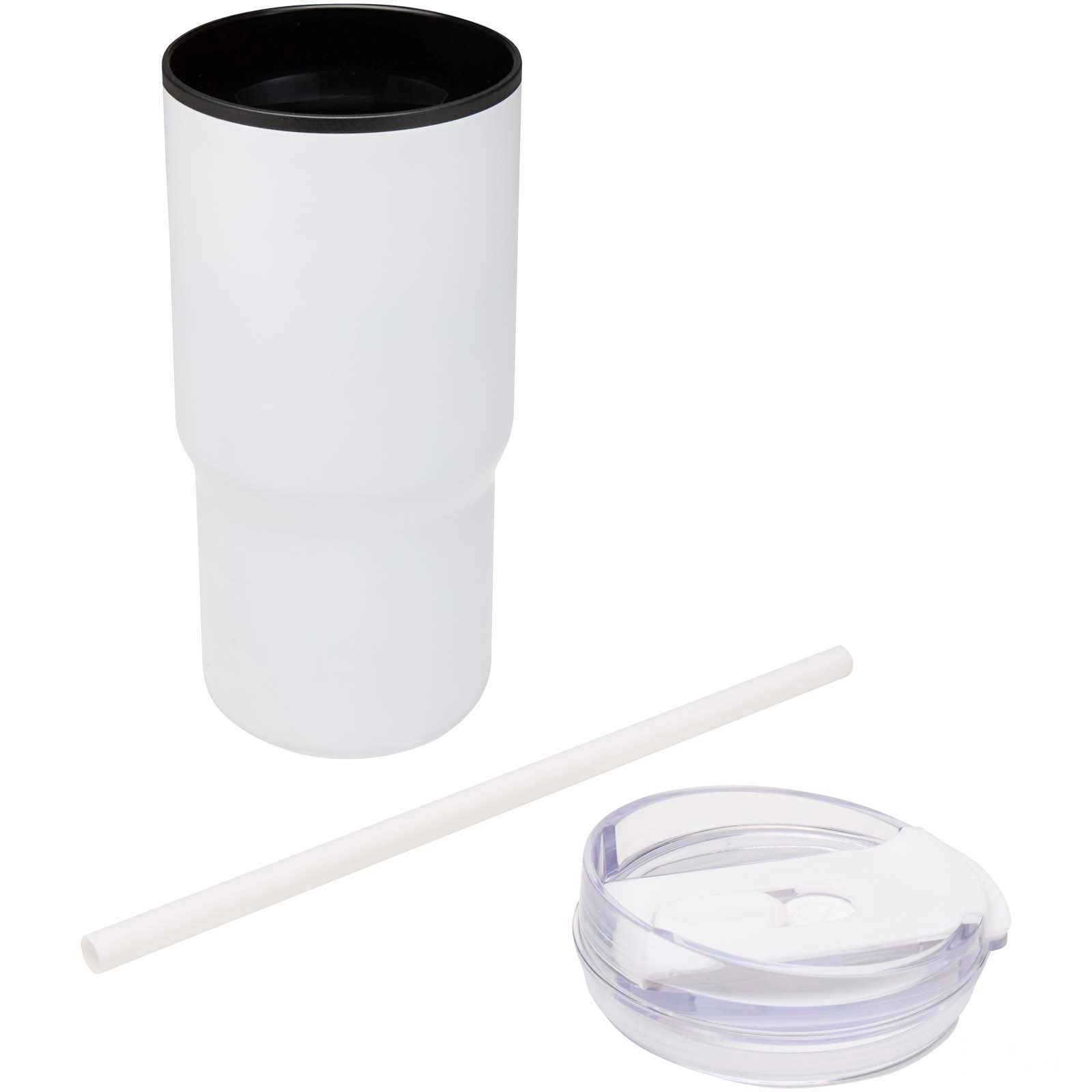 Westin 540 ml RCS-mugg i återvunnet material med dubbelvägg och isolering samt sugrör