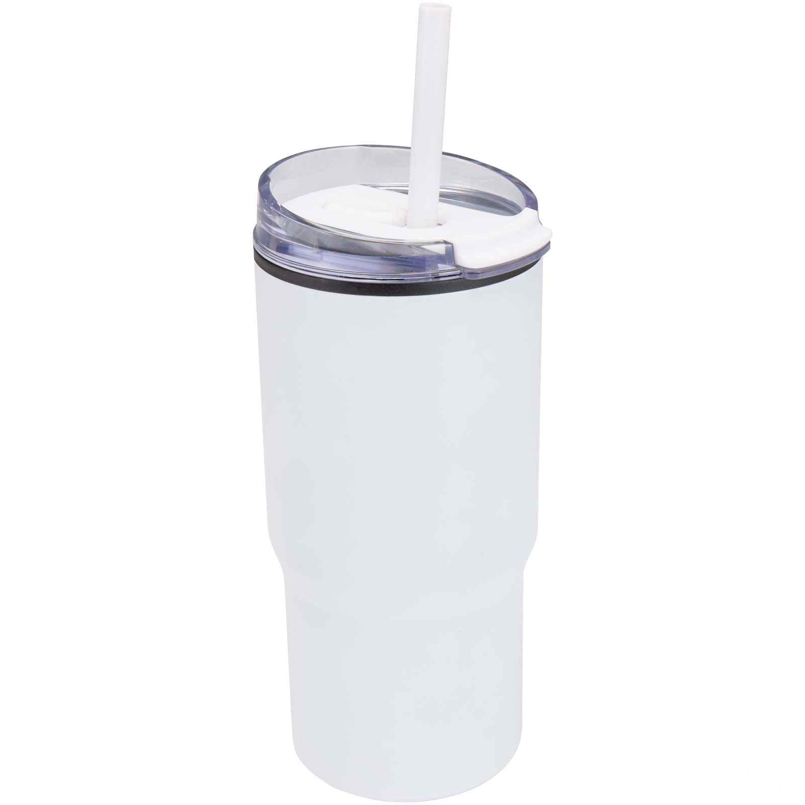 Westin 540 ml RCS-mugg i återvunnet material med dubbelvägg och isolering samt sugrör